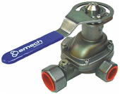 The Emech 3 port valve enables accurate temperature control. Combined with the fast Emech electronic actuator full closed loop control is achieved by sensing, mixing and controlling within the valve.