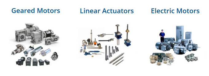 Electric Linear Actuator, Electric Motors, Variable Speed Controllers