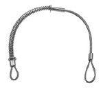 The strong steel cable hose restraints help prevent hose whip in case of accidental seperation of coupling or clamp devices.
