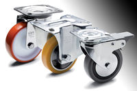 A new line of industrial castors and wheels for manually moving machines, equipment and trolleys.