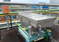 This filter was developed for the removal of organic solids from water including fruit pulp, sludge and paper fibres.