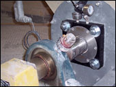 The HB screw conveyor seals replace standard wastepack housings.