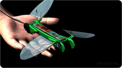 Flying Robot Dragonfly, Hover and Fly