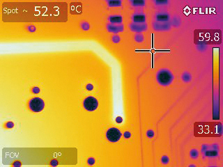 Detecting Temperature Differences on PCB Components