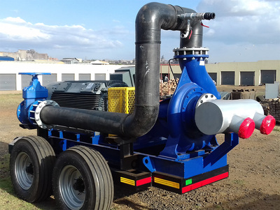 Mechanical Rotating Solutions showcases locally  manufactured mobile dewatering unit