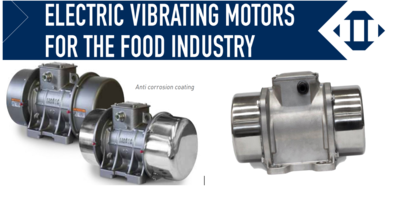 Food range vibrator motors